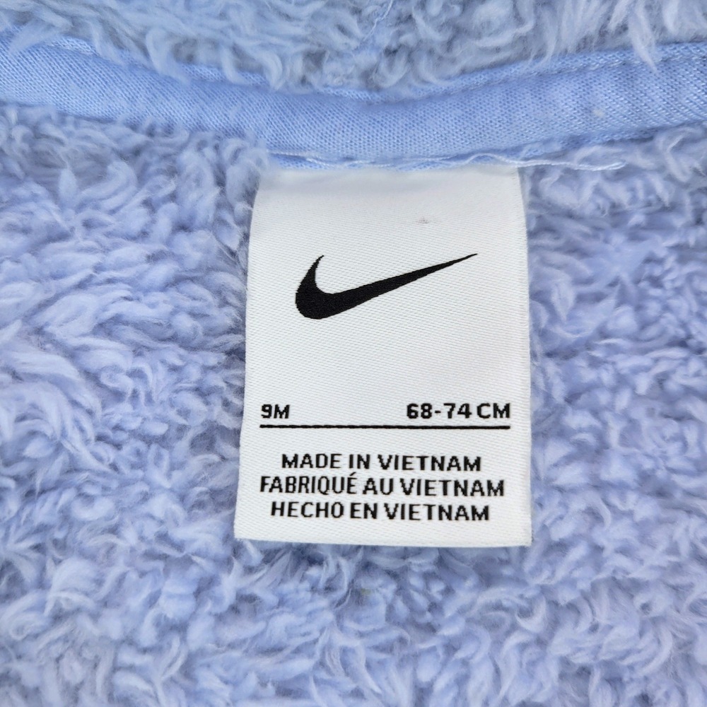 Nike Sherpa Fleece Hooded Coverall Kids 9M Light Purple Bunting Suit L638-U8K - Picture 2 of 11
